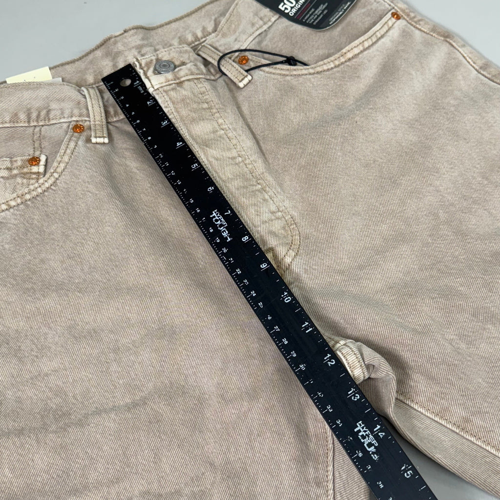 LEVIS 501 Original High Rise Straight Leg Jeans Women's Sz 32x30 Tan 125010525