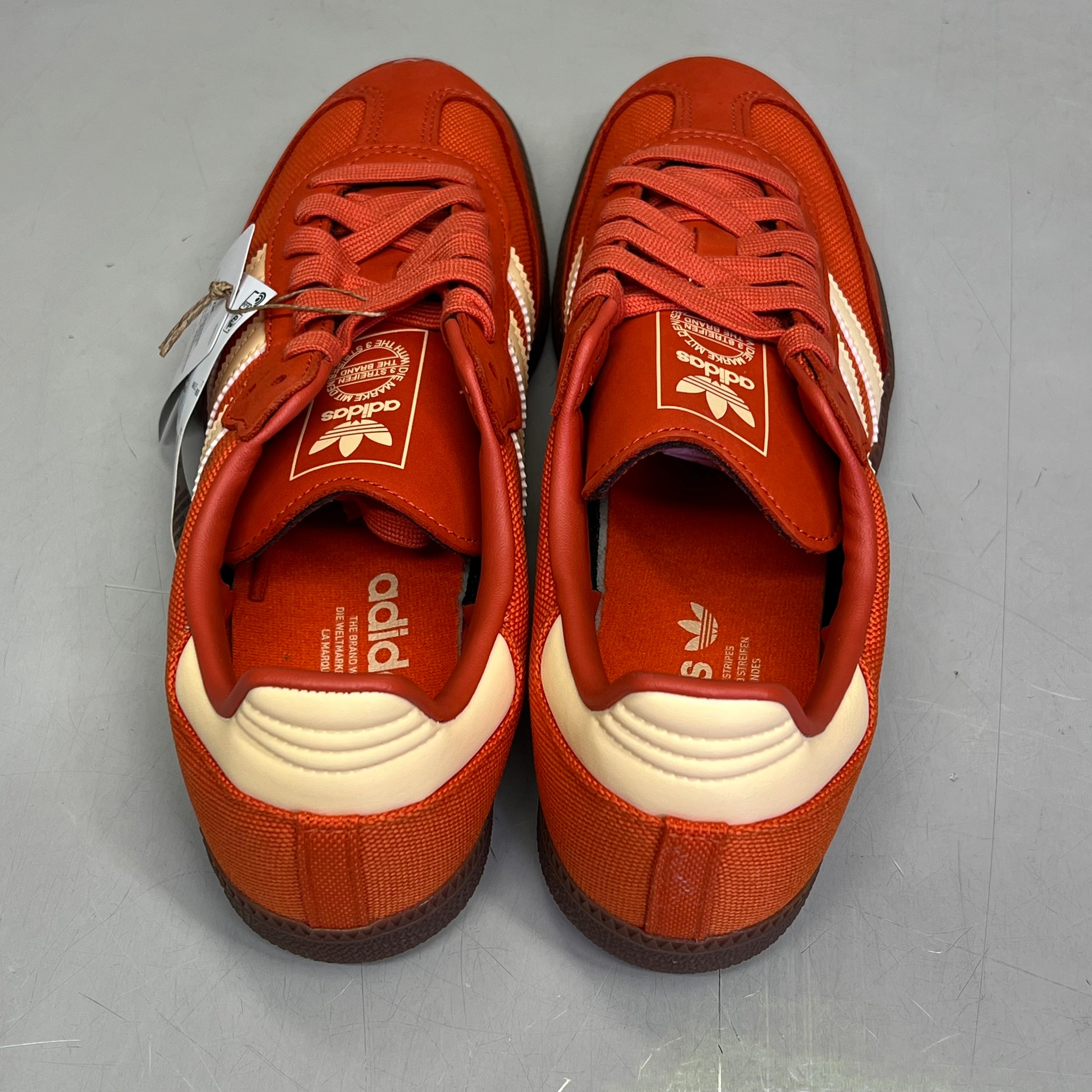 ZA@ ADIDAS Samba OG Soccer Inspired Sneaker Men's Sz 7 Collegiate Orange ID1453