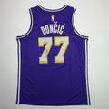 Autographed/Signed Luka Doncic Los Angeles Lakers Purple Authentic Basketball Jersey PSA/DNA COA