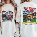 Light Blue Flag Vintage Music Show 2026 Graphic Shirt – Trendy Casual Unisex Fan Merch, Puerto Rican Football Tee Style