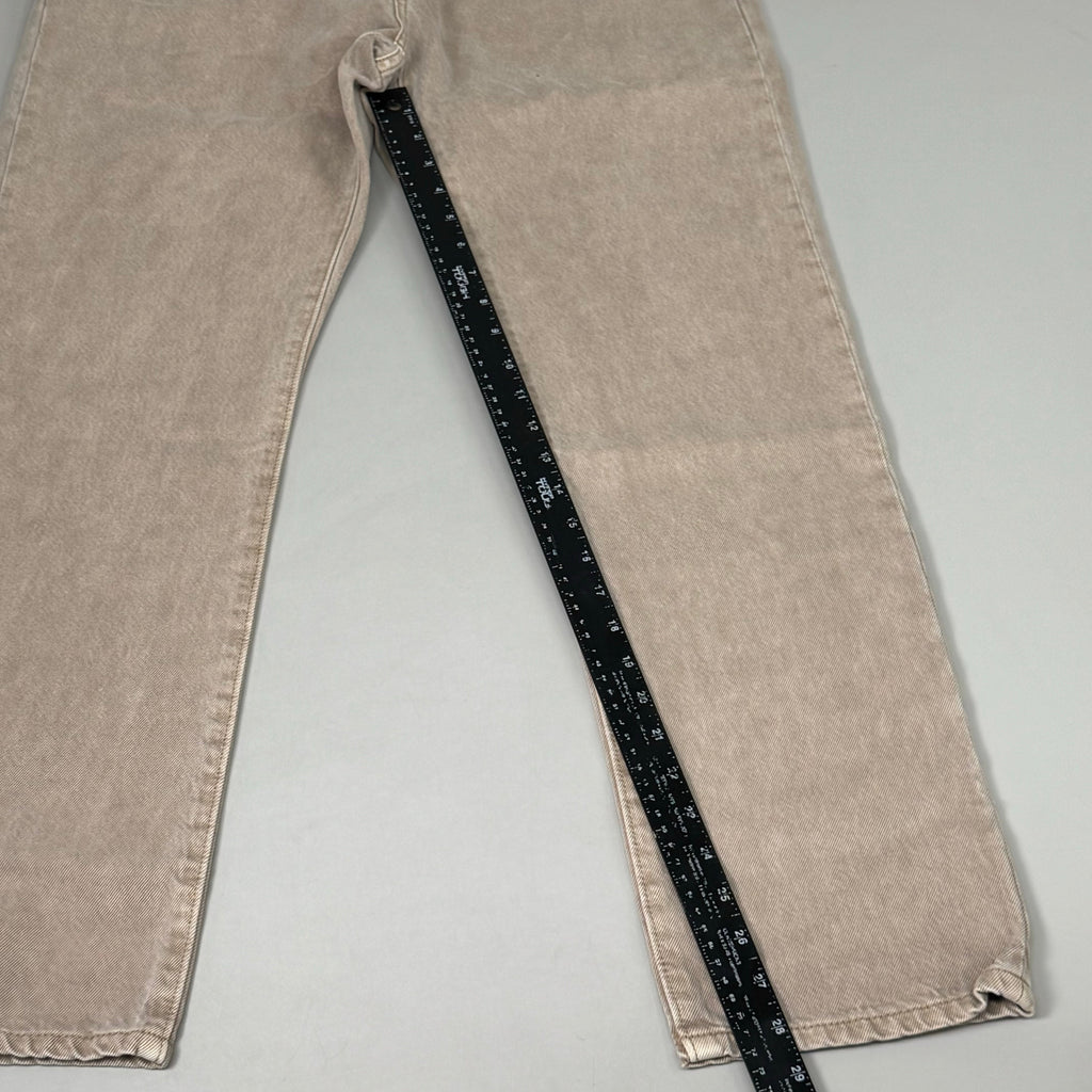 LEVIS 501 Original High Rise Straight Leg Jeans Women's Sz 32x30 Tan 125010525