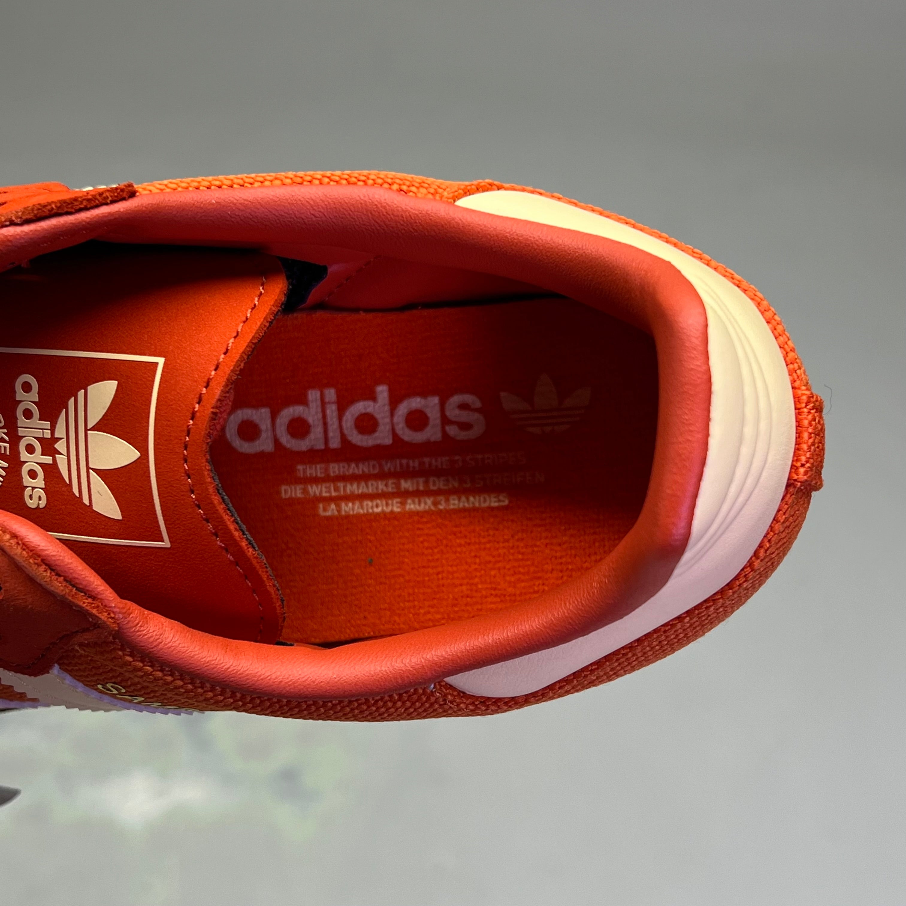 ZA@ ADIDAS Samba OG Soccer Inspired Sneaker Men's Sz 7 Collegiate Orange ID1453