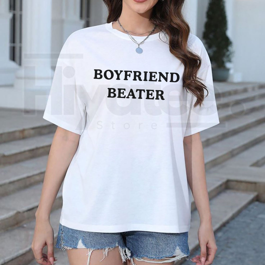 "Boyfriend Beater" Cropped Tank Top – Trendy Y2K Ribbed Fitted Tee
