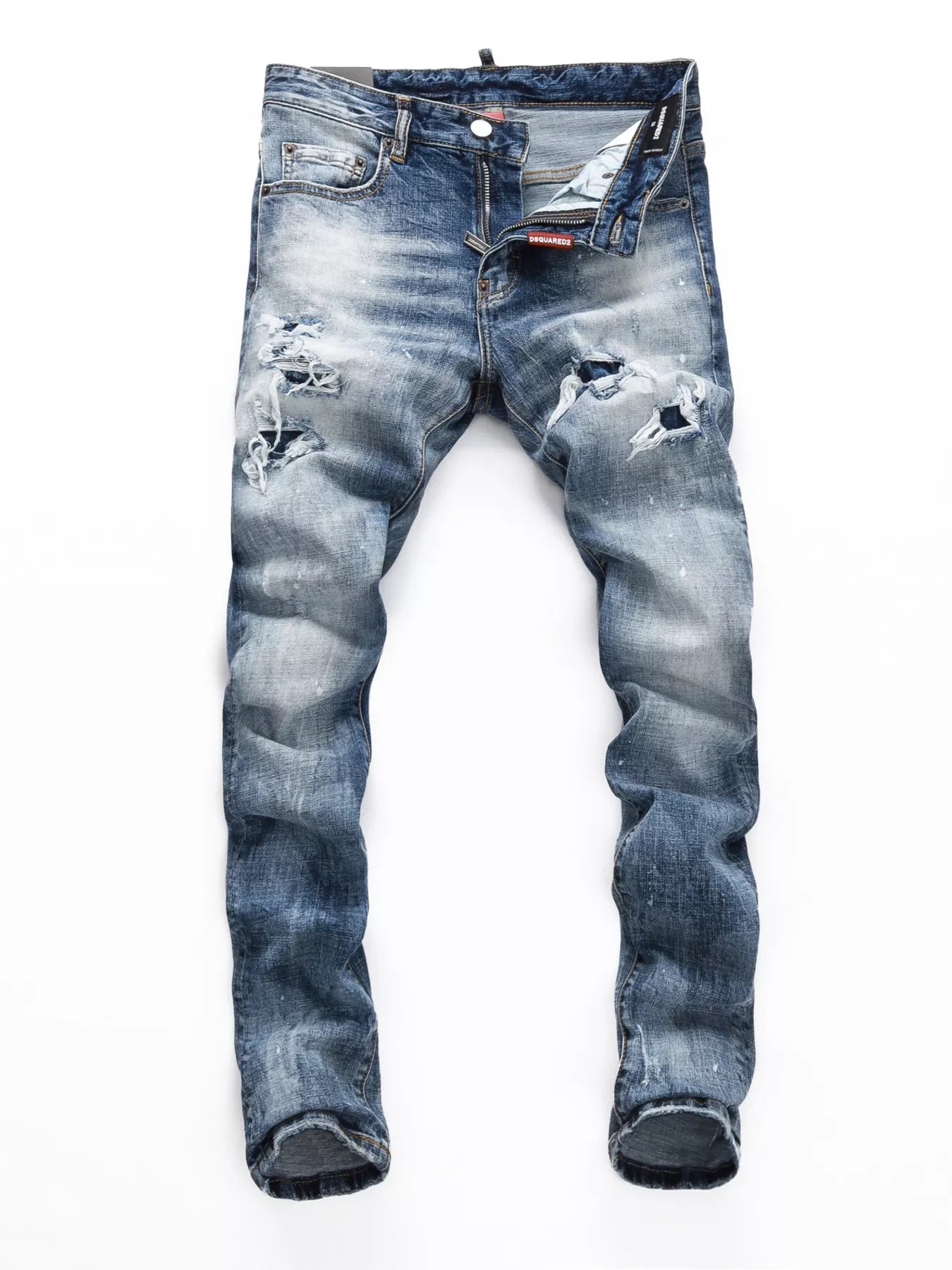 Men's Distressed Slim Fit Jeans