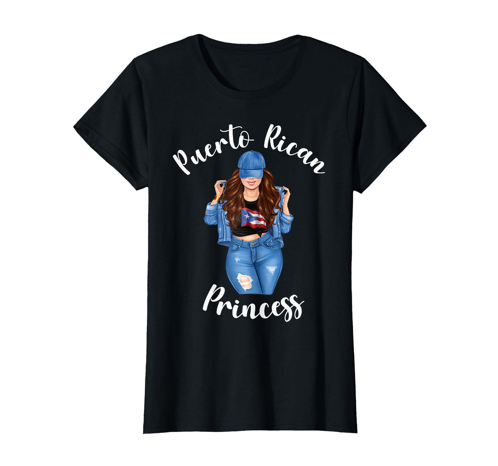 Puerto Rican Princess Latin Pride T-Shirt - Fun Novelty Design Men Women