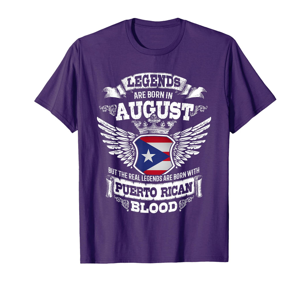 Puerto Rico Puerto Rican Flag August T-Shirt - Aesthetic Graphic Men Women