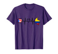 Puerto Rico Colombia Flag Puerto T-Shirt - Custom Art Print for Adults