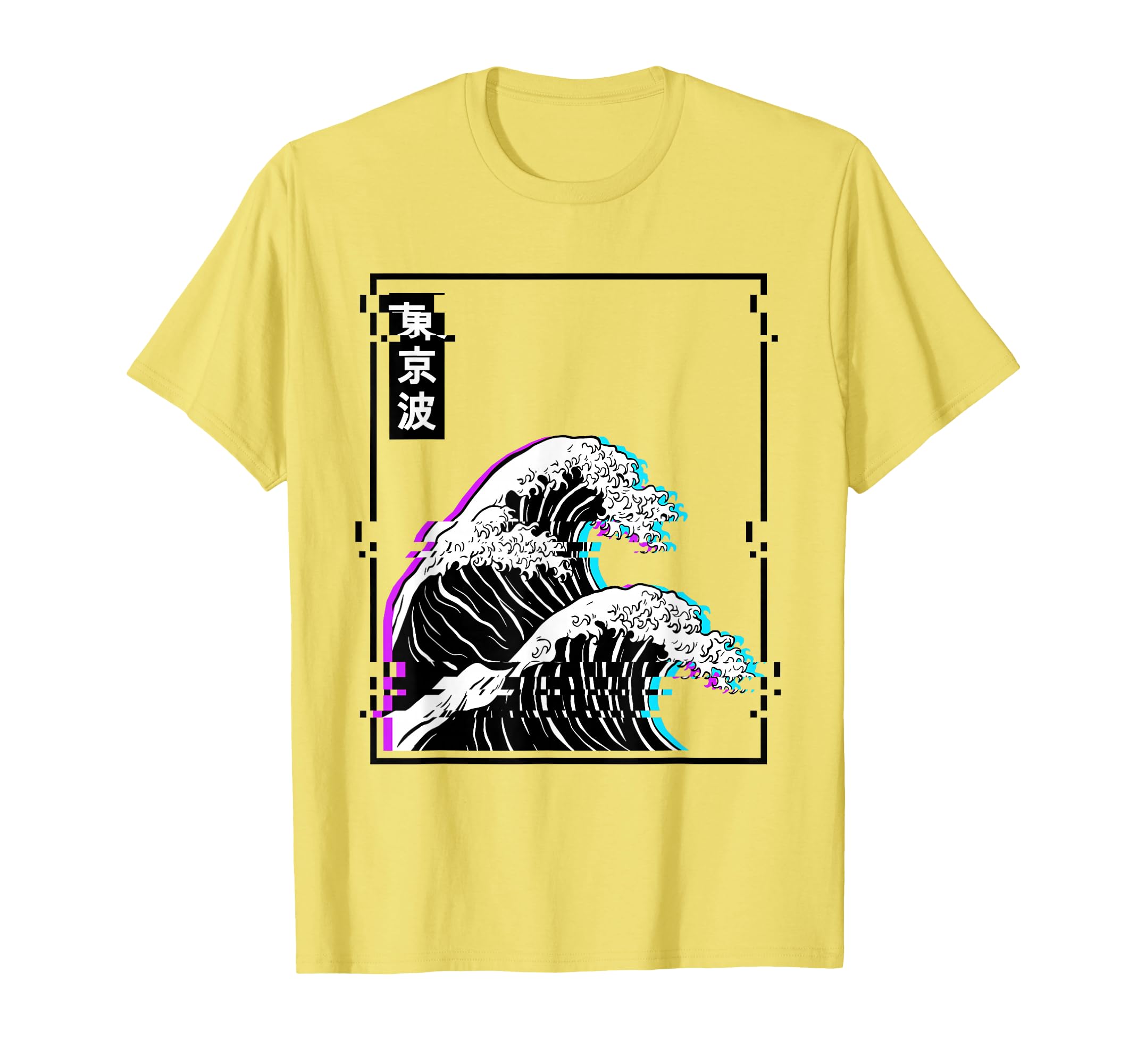 Japanese Wave Glitch Pastel Goth Art T-Shirt - Unique Graphic for Adults