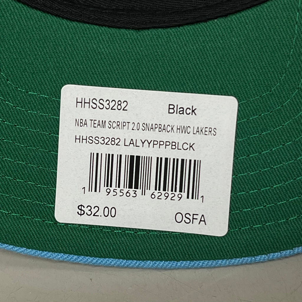 MITCHEL & NESS Los Angeles Lakers 2.0 Snapback Hat Men's Black/Blue One Size