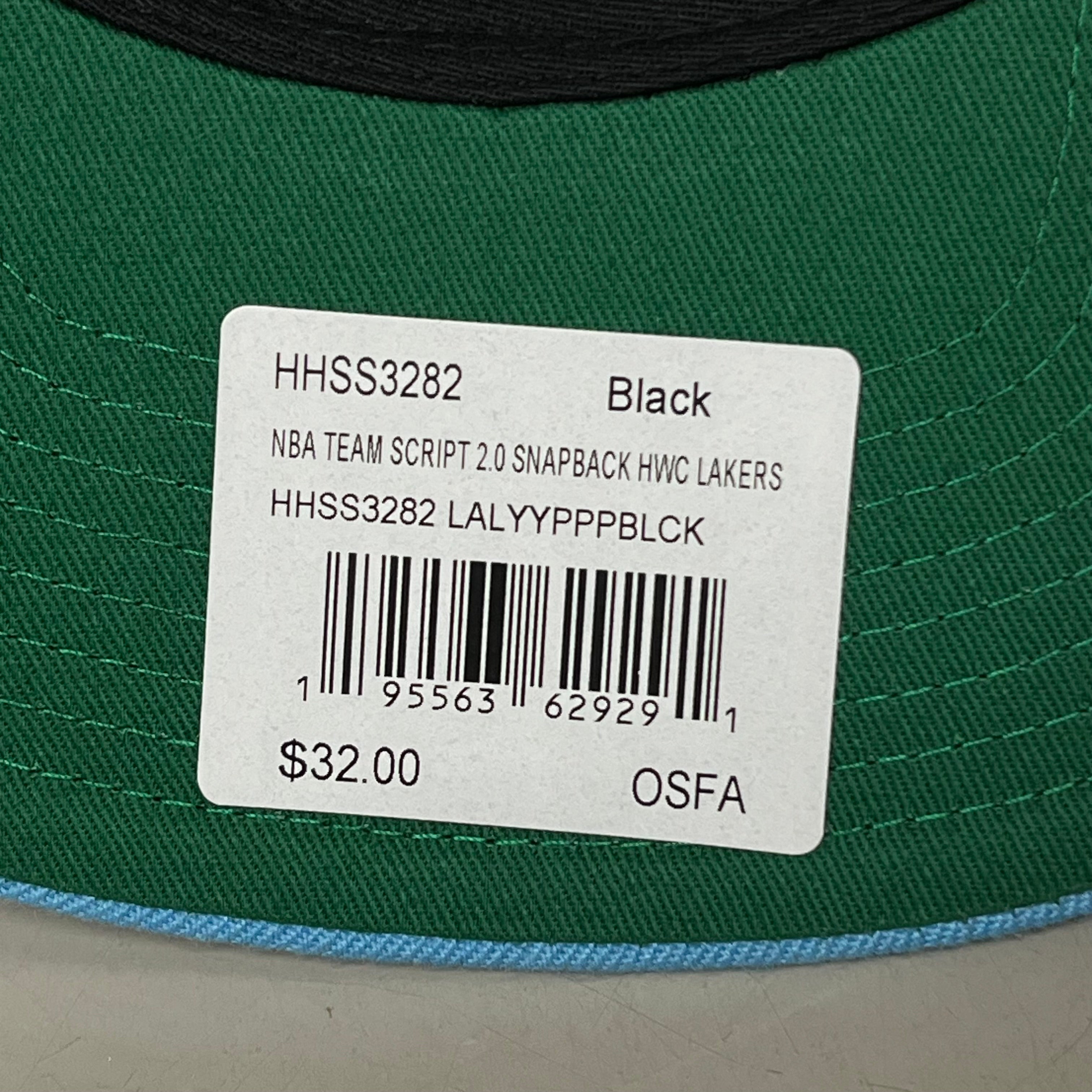 MITCHEL & NESS Los Angeles Lakers 2.0 Snapback Hat Men's Black/Blue One Size