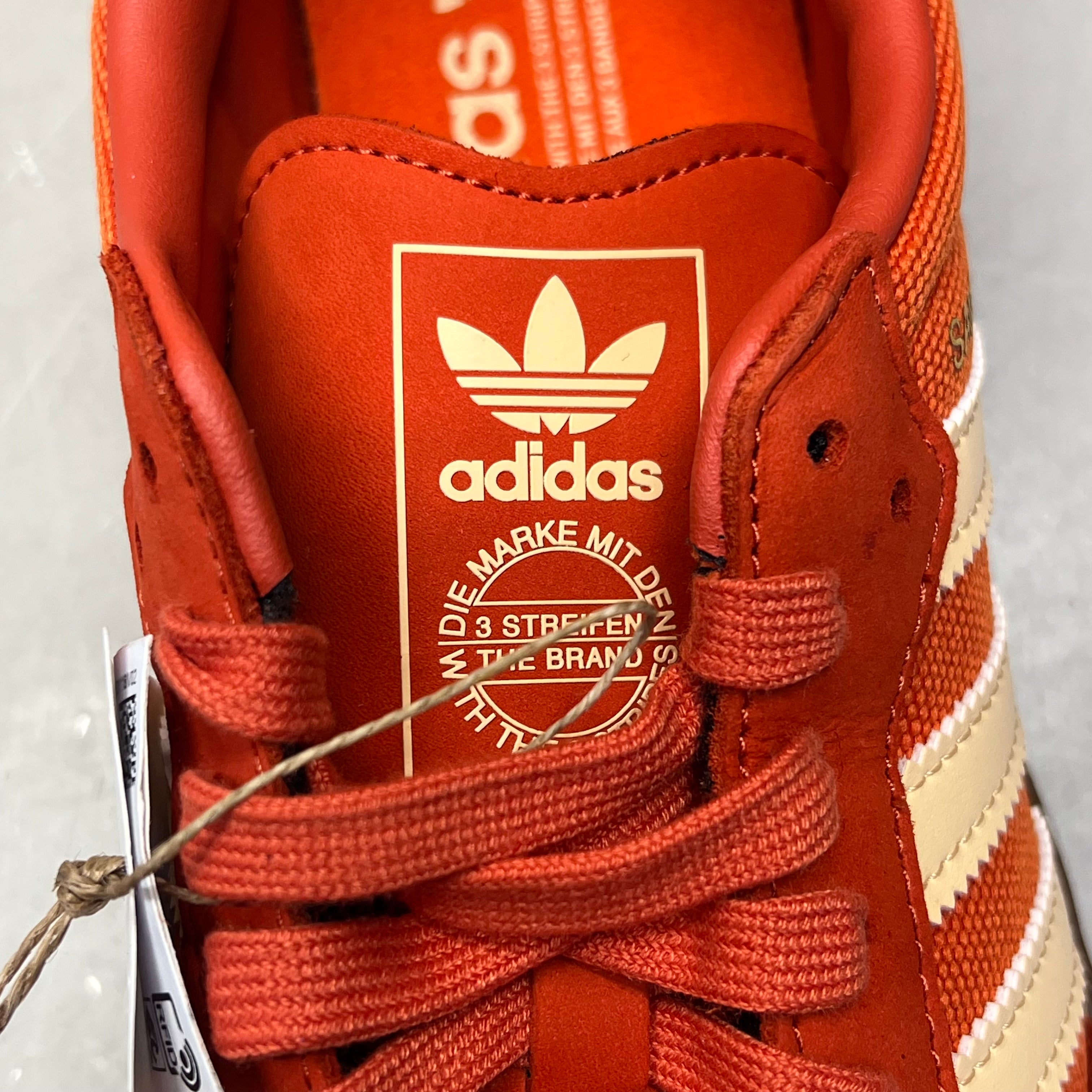 ZA@ ADIDAS Samba OG Soccer Inspired Sneaker Men's Sz 7 Collegiate Orange ID1453