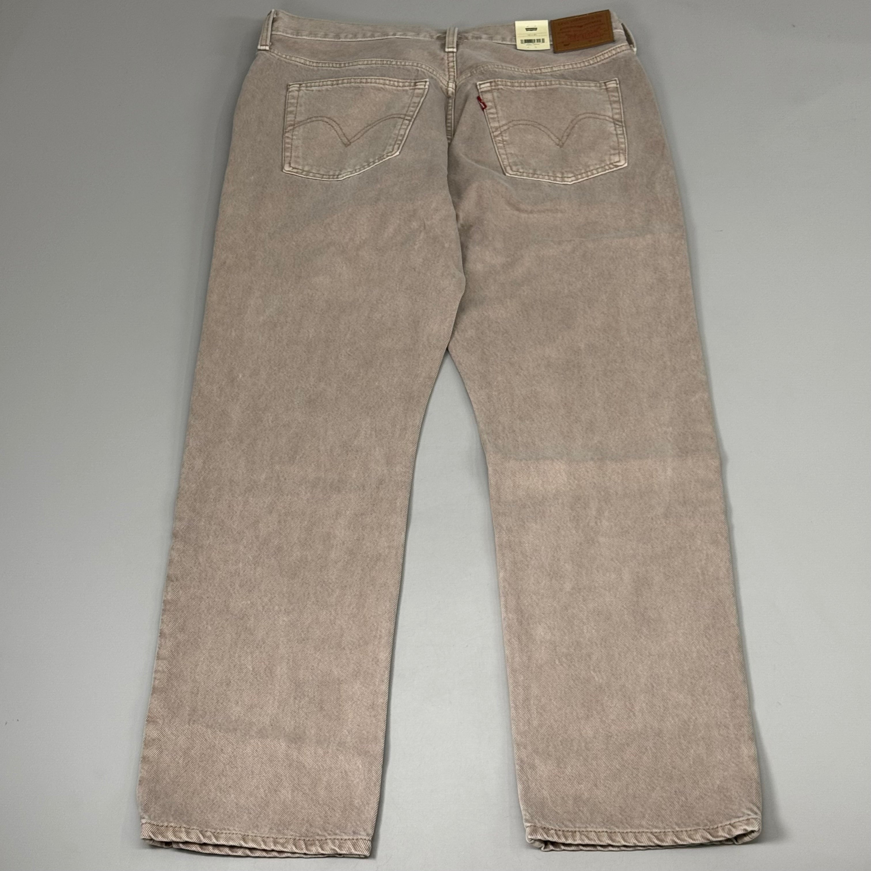 LEVIS 501 Original High Rise Straight Leg Jeans Women's Sz 32x30 Tan 125010525