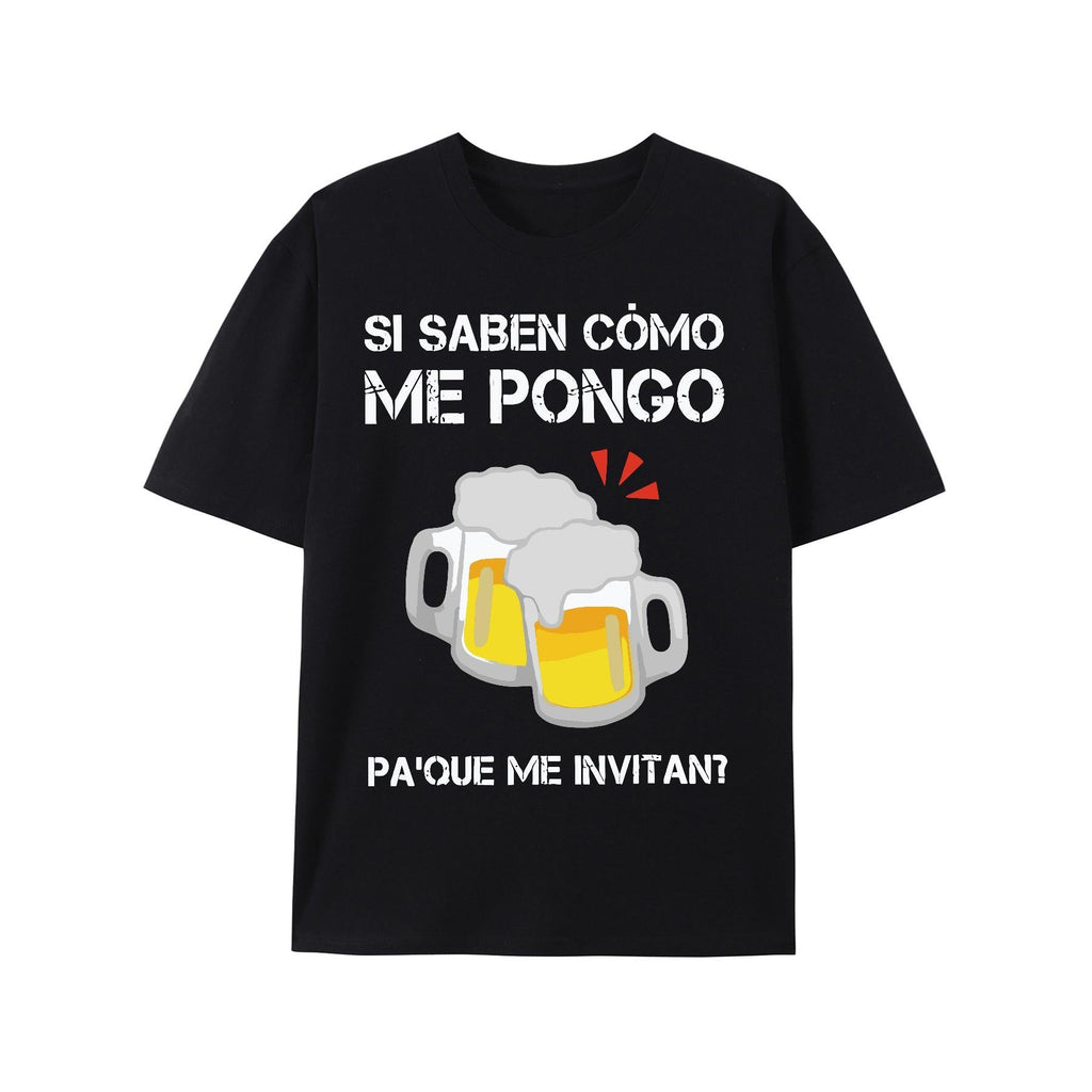 Men's Funny Spanish Quote T-Shirt – Beer Mug Graphic & Slogan Tee