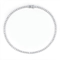 VVS1 Moissanite S925 & 14K Tennis Chain Iced Out Necklace and Bracelet, 6–26 Inch, 2–6.5mm Round Cut D-Grade Certified Moissanite