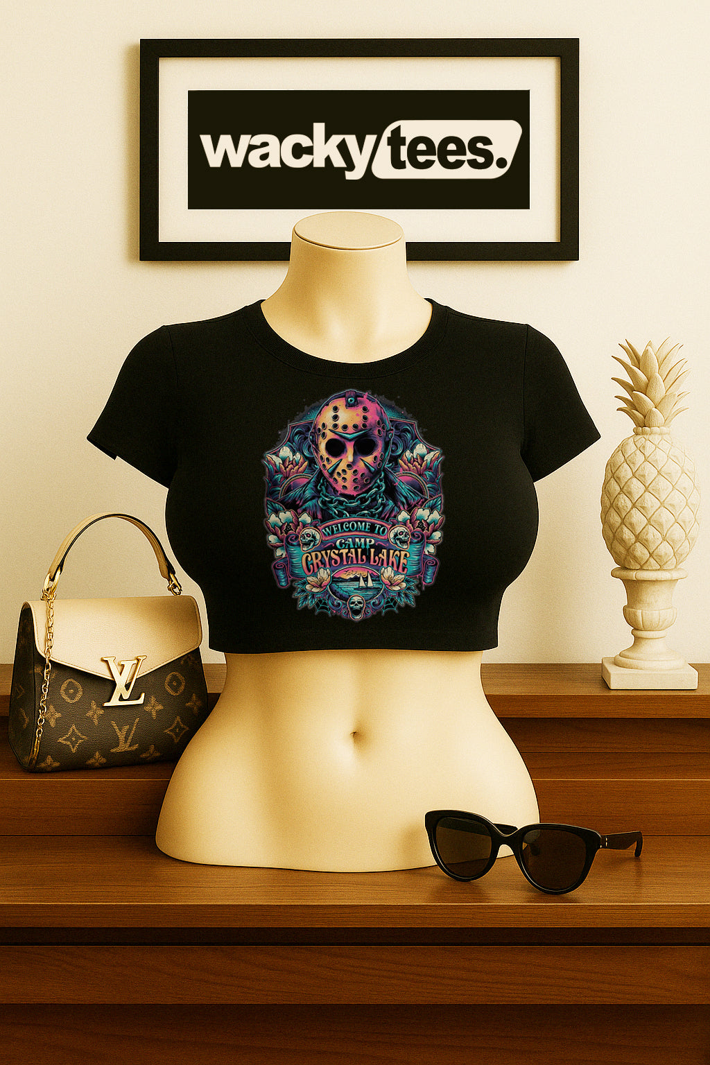 Welcome To Camp Crystal Lake Jason Voorhees Horror Terror Halloween Graphic Tee Shirt