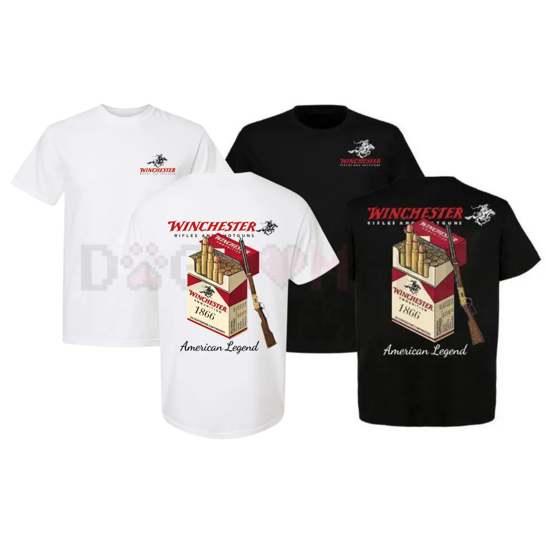 Winchester "American Legend" Men's Tee – 1866 Ammo Box Graphic Shirt