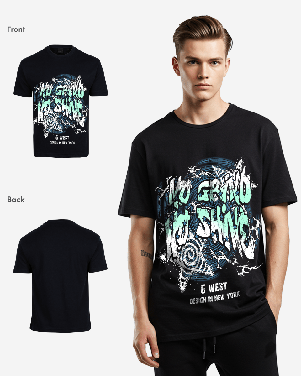 G West Mens No Grind No Shine Oversized Tee